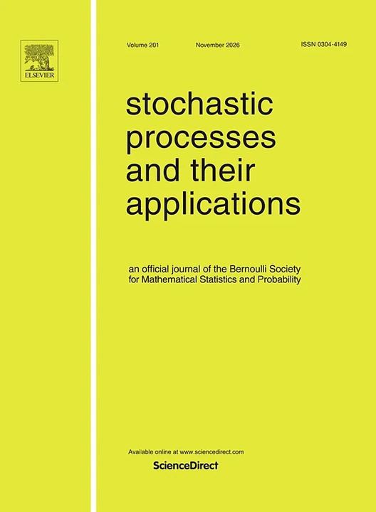 STOCHASTIC PROCESSES AND THEIR APPLICATIONS 期刊封面