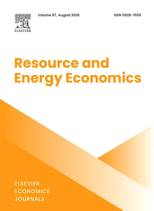 RESOURCE AND ENERGY ECONOMICS journal cover