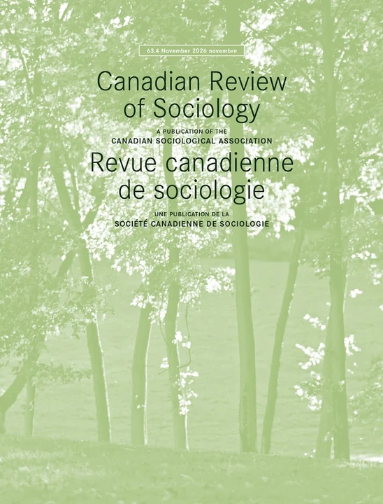 Canadian Review of Sociology-Revue Canadienne de Sociologie journal cover