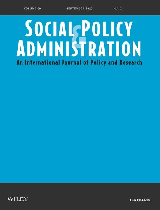 SOCIAL POLICY & ADMINISTRATION journal cover