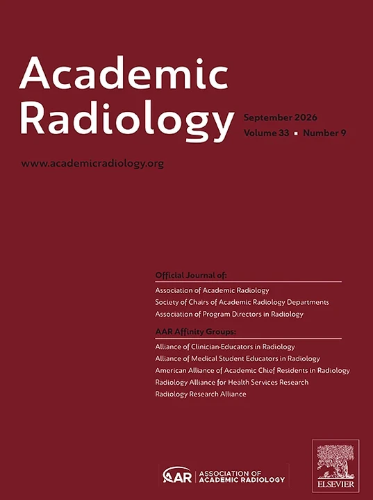 ACADEMIC RADIOLOGY journal cover