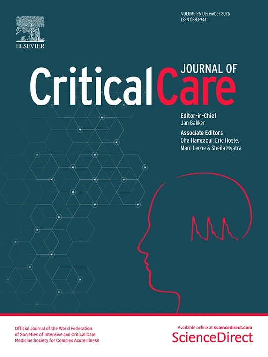 JOURNAL OF CRITICAL CARE 期刊封面