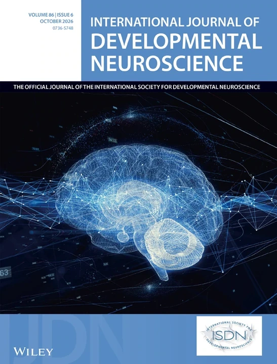 INTERNATIONAL JOURNAL OF DEVELOPMENTAL NEUROSCIENCE journal cover