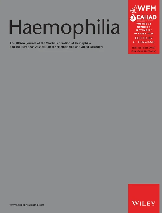 HAEMOPHILIA journal cover