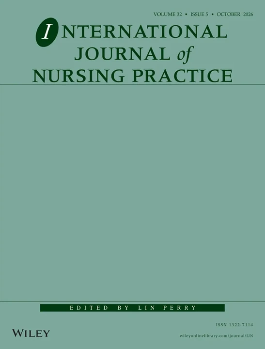 International Journal of Nursing Practice journal cover