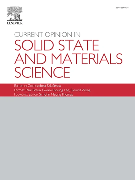 CURRENT OPINION IN SOLID STATE & MATERIALS SCIENCE journal cover