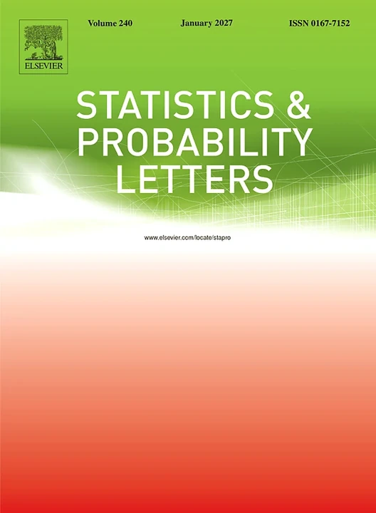 STATISTICS & PROBABILITY LETTERS journal cover