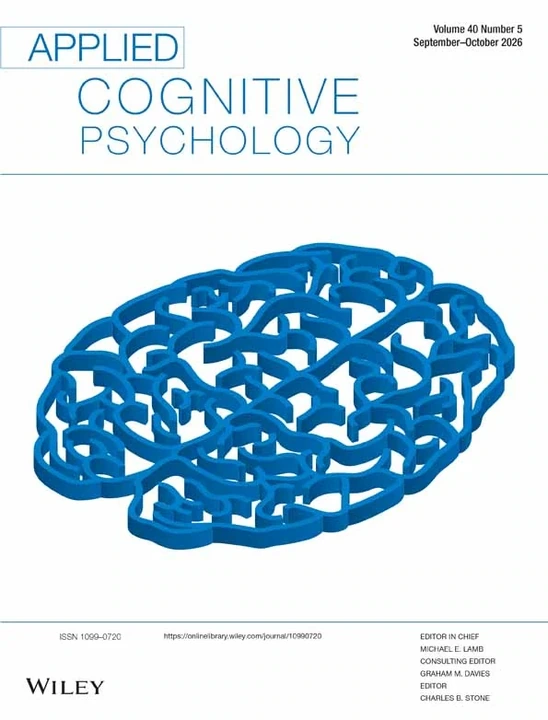 APPLIED COGNITIVE PSYCHOLOGY journal cover