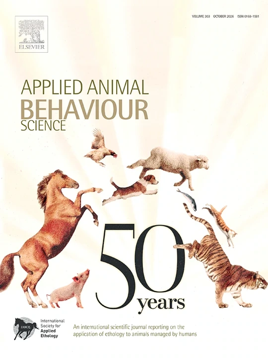 APPLIED ANIMAL BEHAVIOUR SCIENCE journal cover