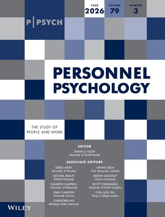PERSONNEL PSYCHOLOGY journal cover