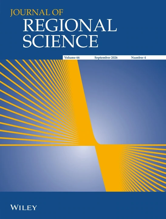 JOURNAL OF REGIONAL SCIENCE journal cover