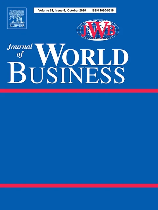 JOURNAL OF WORLD BUSINESS journal cover