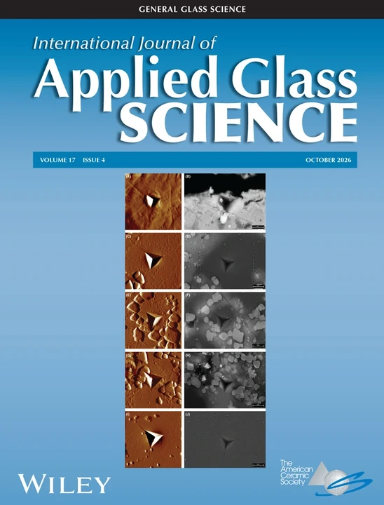 International Journal of Applied Glass Science journal cover