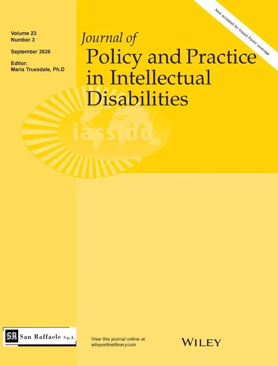 Journal of Policy and Practice in Intellectual Disabilities 期刊封面