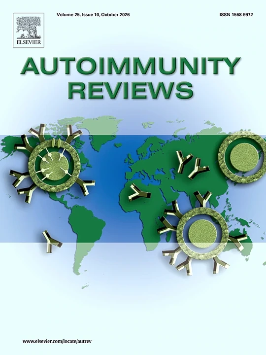 AUTOIMMUNITY REVIEWS journal cover