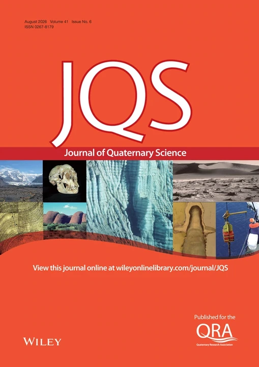 JOURNAL OF QUATERNARY SCIENCE 期刊封面