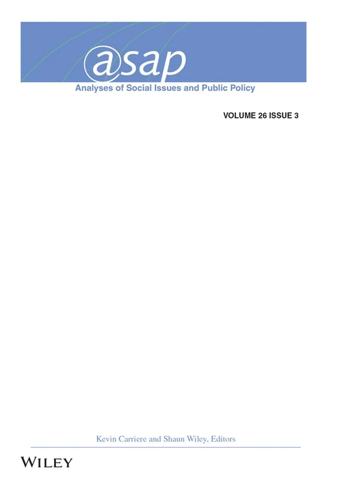 Analyses of Social Issues and Public Policy journal cover