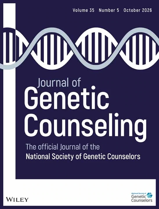 Journal of Genetic Counseling journal cover