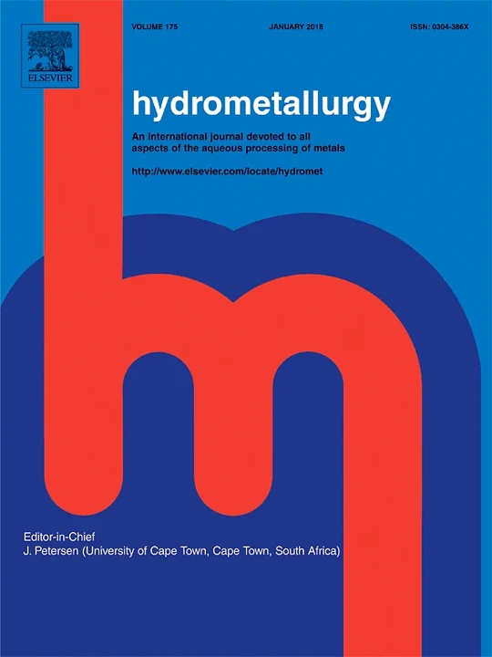 HYDROMETALLURGY journal cover