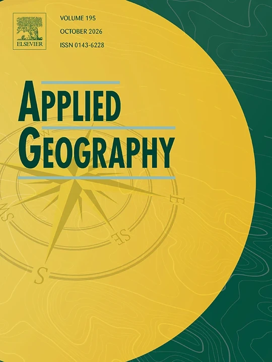 APPLIED GEOGRAPHY 期刊封面