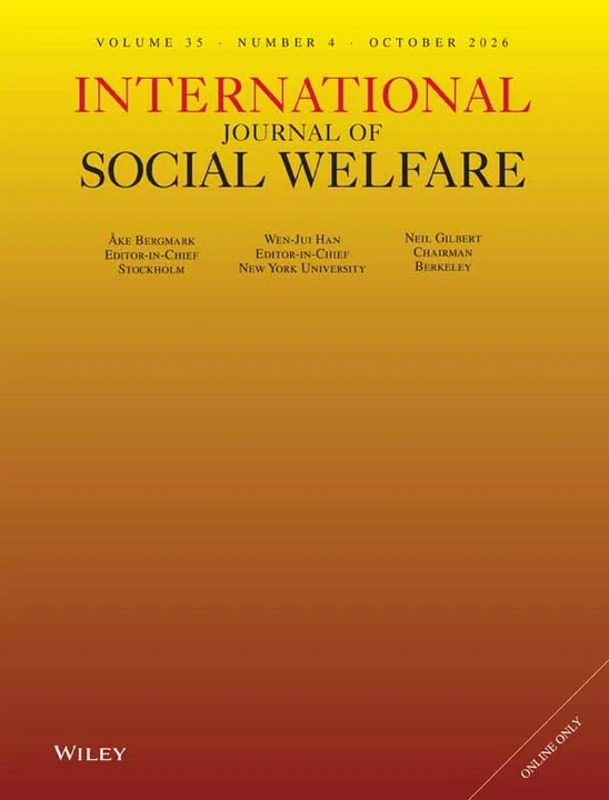 INTERNATIONAL JOURNAL OF SOCIAL WELFARE 期刊封面