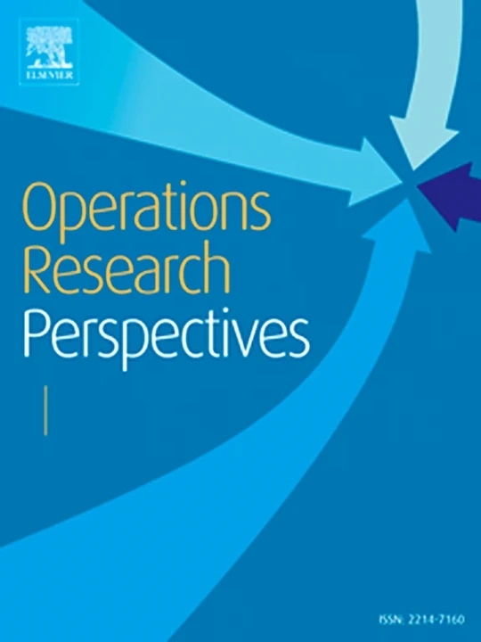 Operations Research Perspectives journal cover