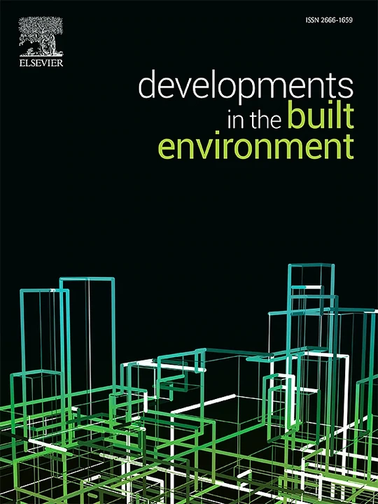 Developments in the Built Environment journal cover