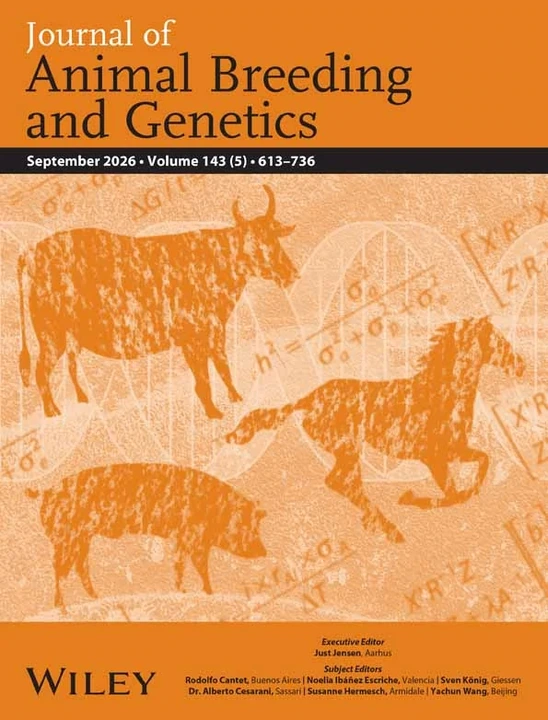 JOURNAL OF ANIMAL BREEDING AND GENETICS 期刊封面