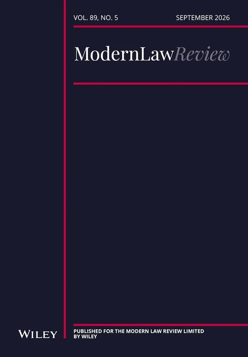 MODERN LAW REVIEW 期刊封面