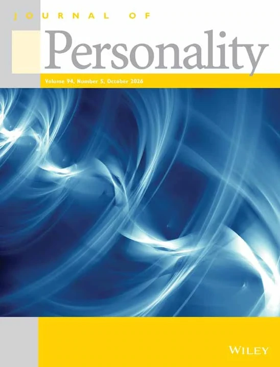 JOURNAL OF PERSONALITY journal cover