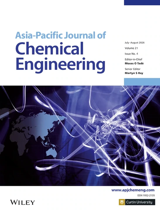 Asia-Pacific Journal of Chemical Engineering journal cover