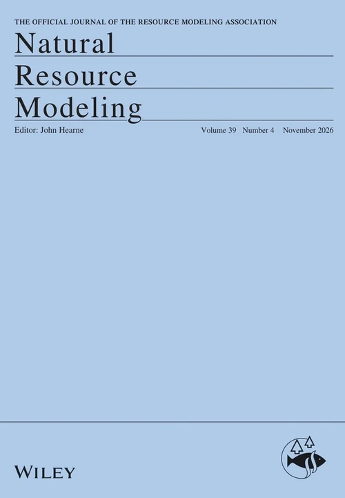 NATURAL RESOURCE MODELING 期刊封面