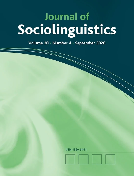 JOURNAL OF SOCIOLINGUISTICS journal cover