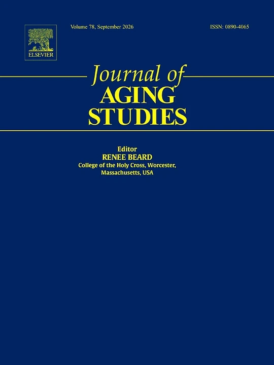 JOURNAL OF AGING STUDIES journal cover