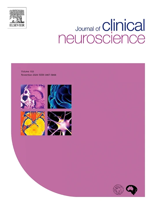 JOURNAL OF CLINICAL NEUROSCIENCE journal cover