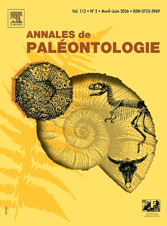 ANNALES DE PALEONTOLOGIE 期刊封面