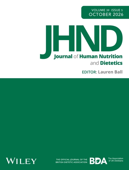 JOURNAL OF HUMAN NUTRITION AND DIETETICS journal cover