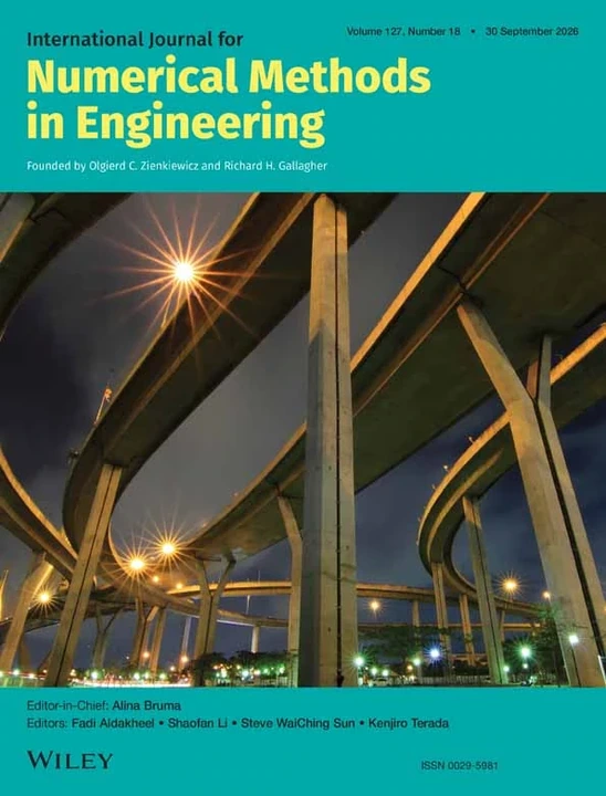 INTERNATIONAL JOURNAL FOR NUMERICAL METHODS IN ENGINEERING journal cover