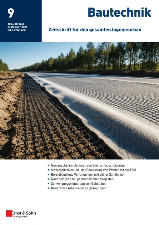 Bautechnik journal cover