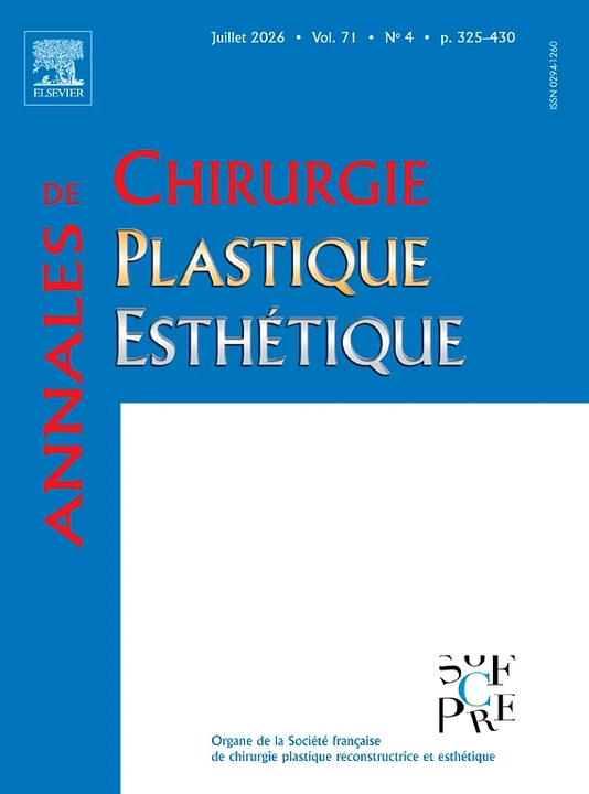 Annales de Chirurgie Plastique Esthetique journal cover