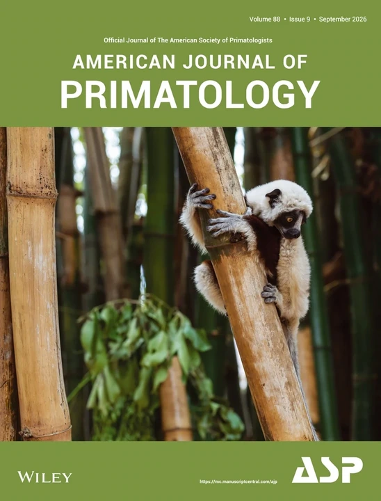 AMERICAN JOURNAL OF PRIMATOLOGY journal cover