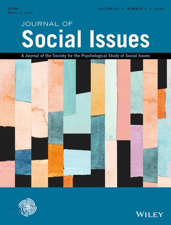 JOURNAL OF SOCIAL ISSUES 期刊封面