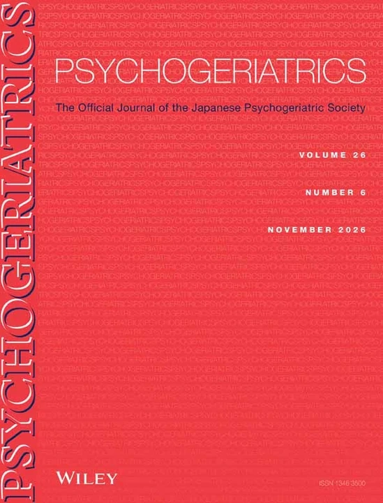 Psychogeriatrics journal cover