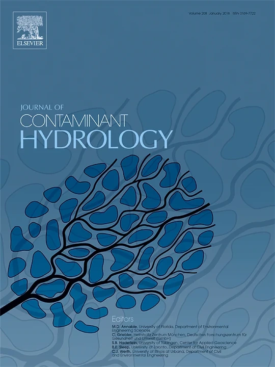 JOURNAL OF CONTAMINANT HYDROLOGY journal cover