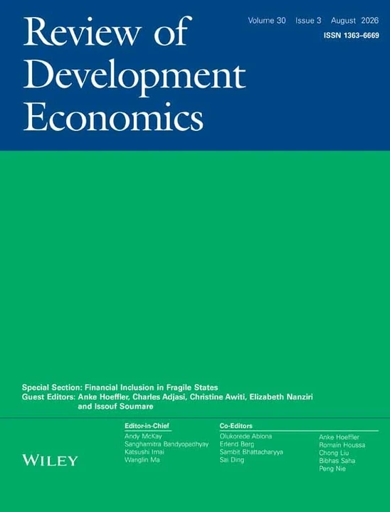Review of Development Economics journal cover