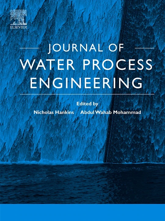 Journal of Water Process Engineering journal cover