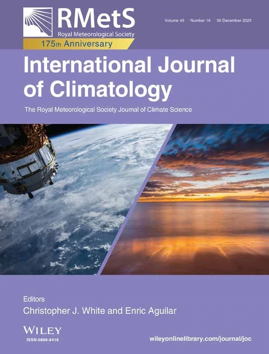 INTERNATIONAL JOURNAL OF CLIMATOLOGY journal cover