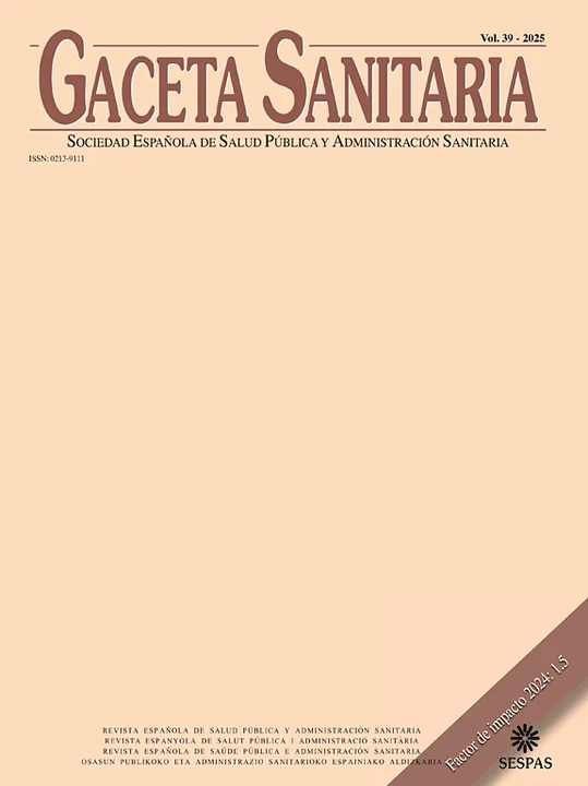 Gaceta Sanitaria 期刊封面