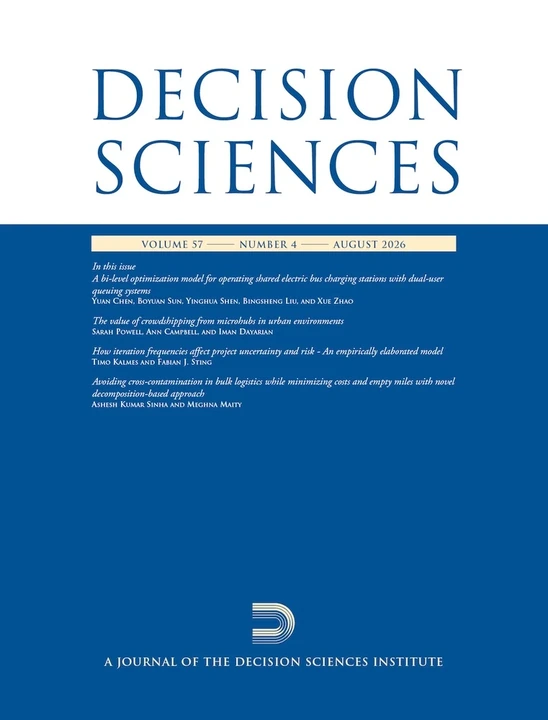 DECISION SCIENCES journal cover
