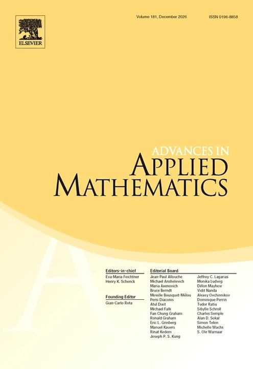 ADVANCES IN APPLIED MATHEMATICS journal cover